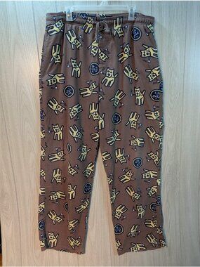 Life Is Good Pajama Pants Womens XL Brown Jake Dog Lounge Sleepwear